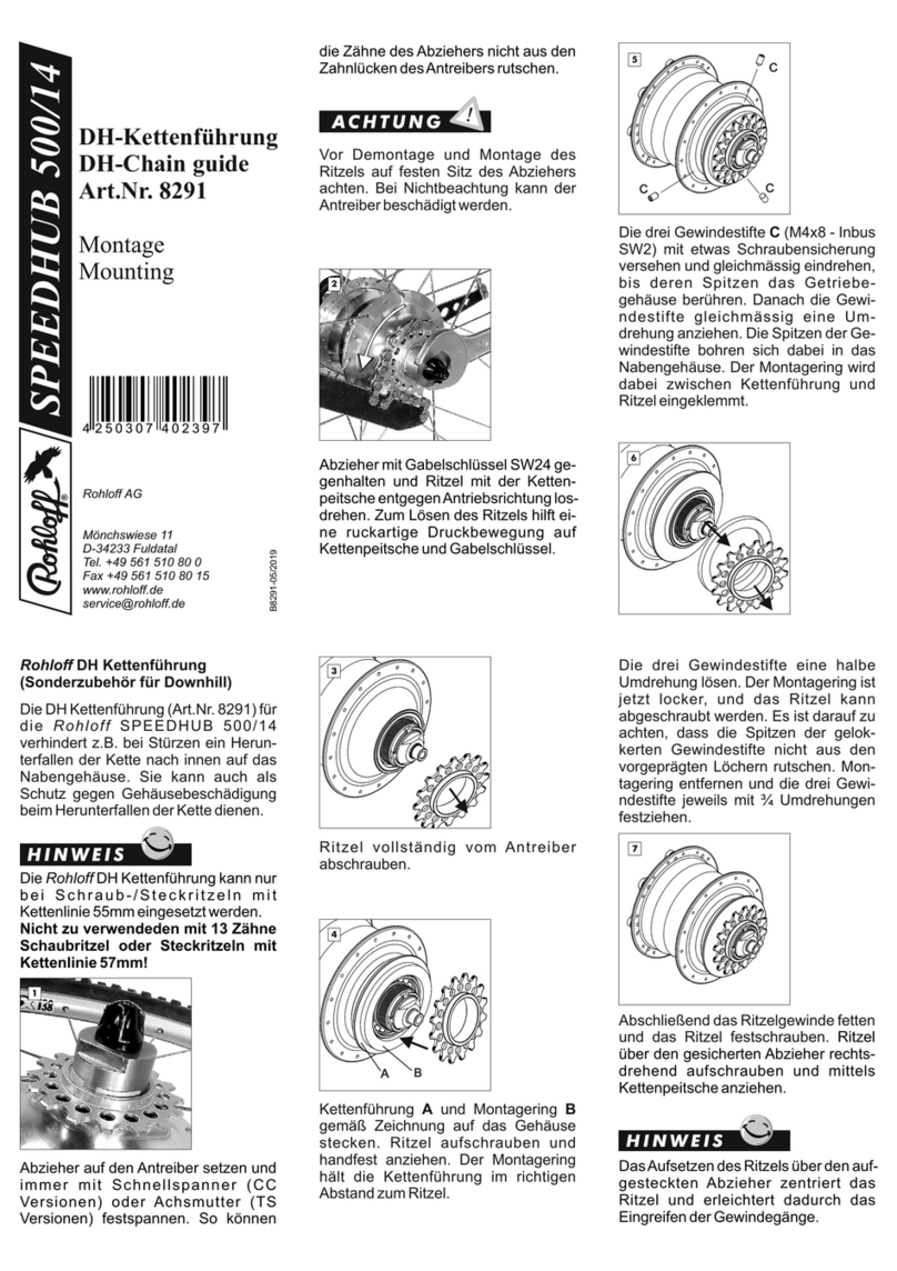 Rohloff SPEEDHUB 500/14 manual