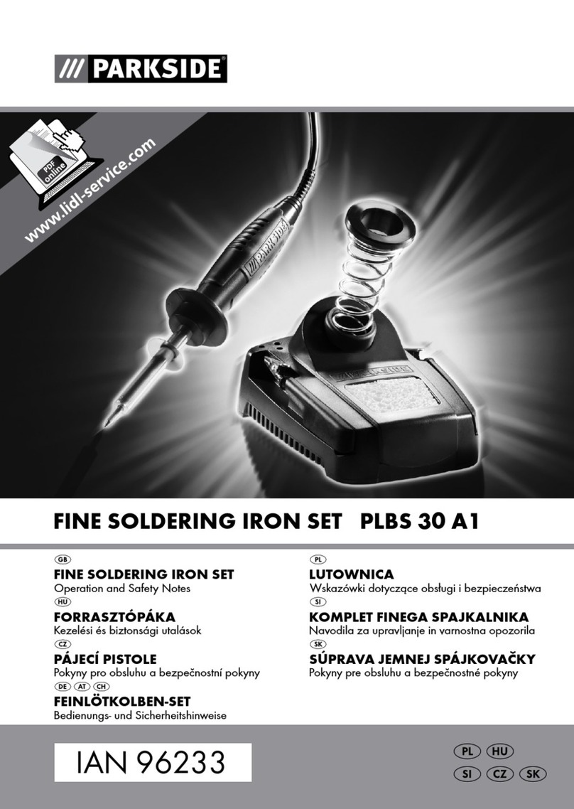 Parkside PLBS 30 A1 Operation and safety notes
