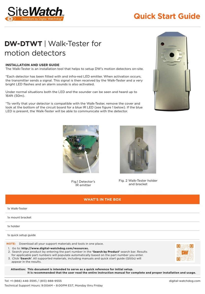 Digital Watchdog SiteWatch DW-DTWT quick start guide