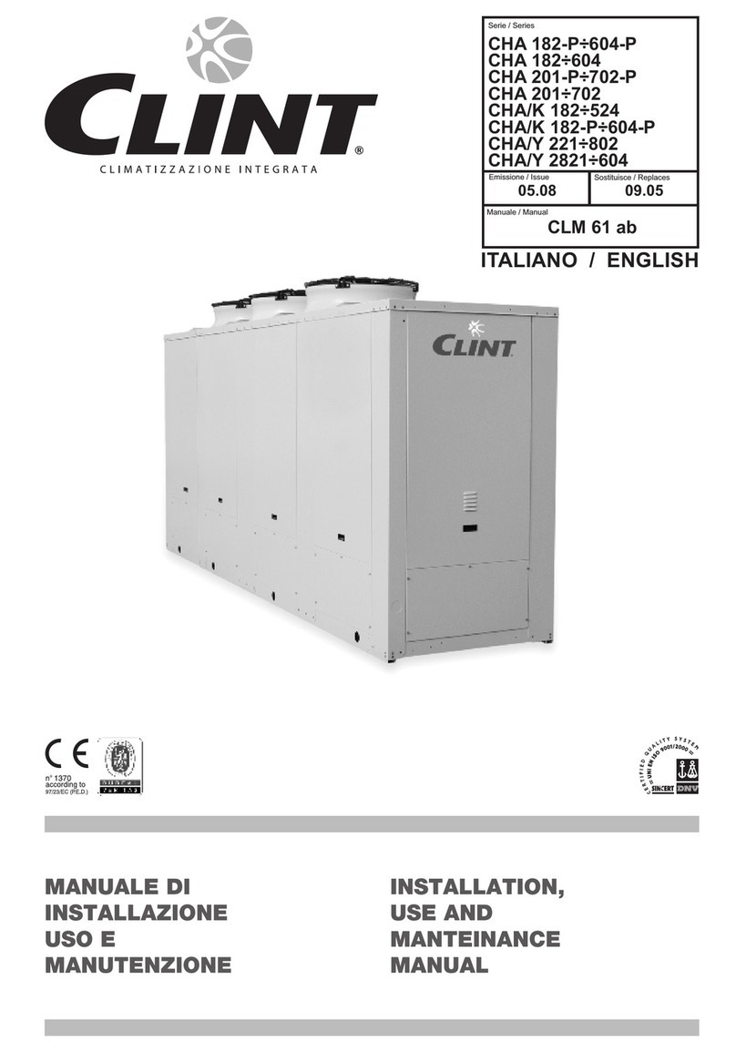Clint CHA 182-P-604-P Quick start guide