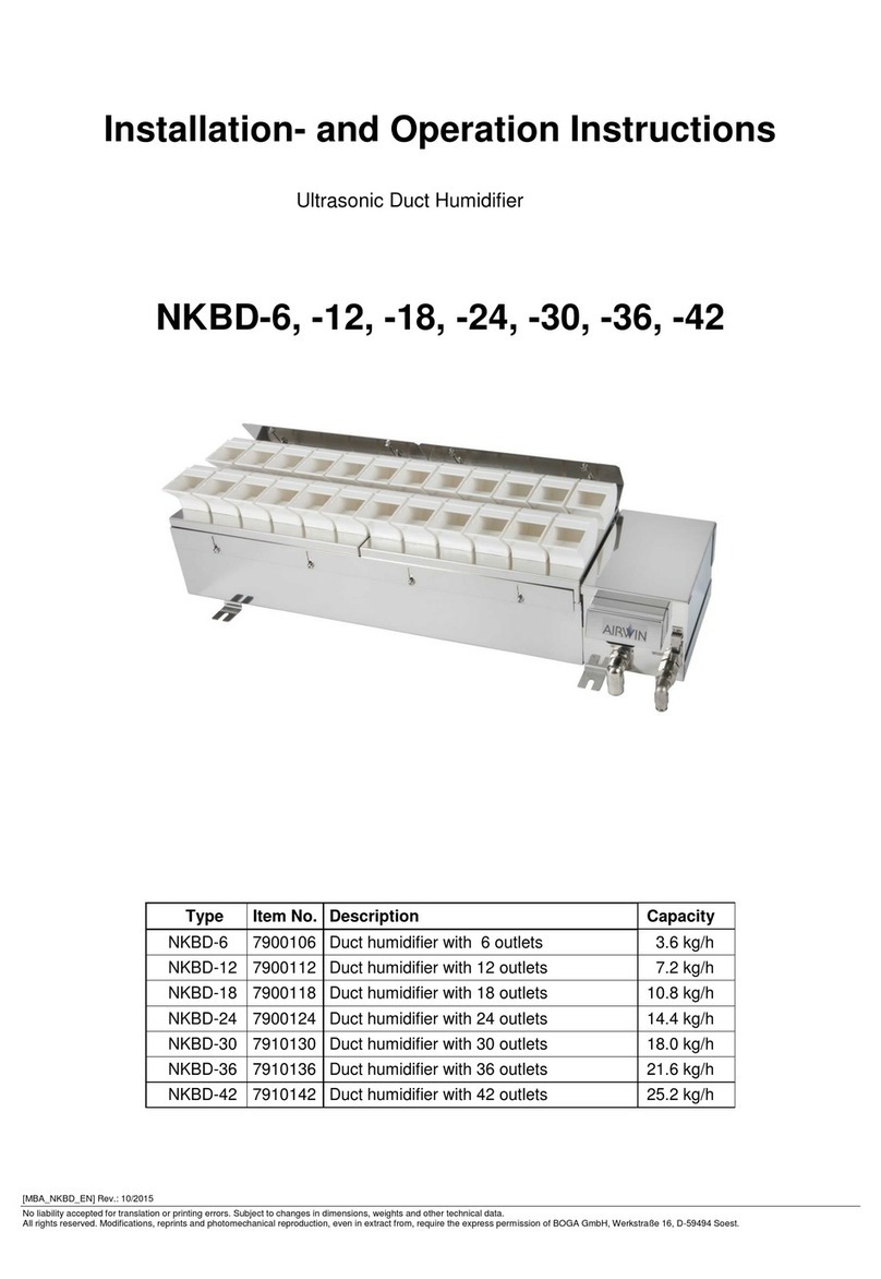 Boga NKBD-6 Installation and operation instructions