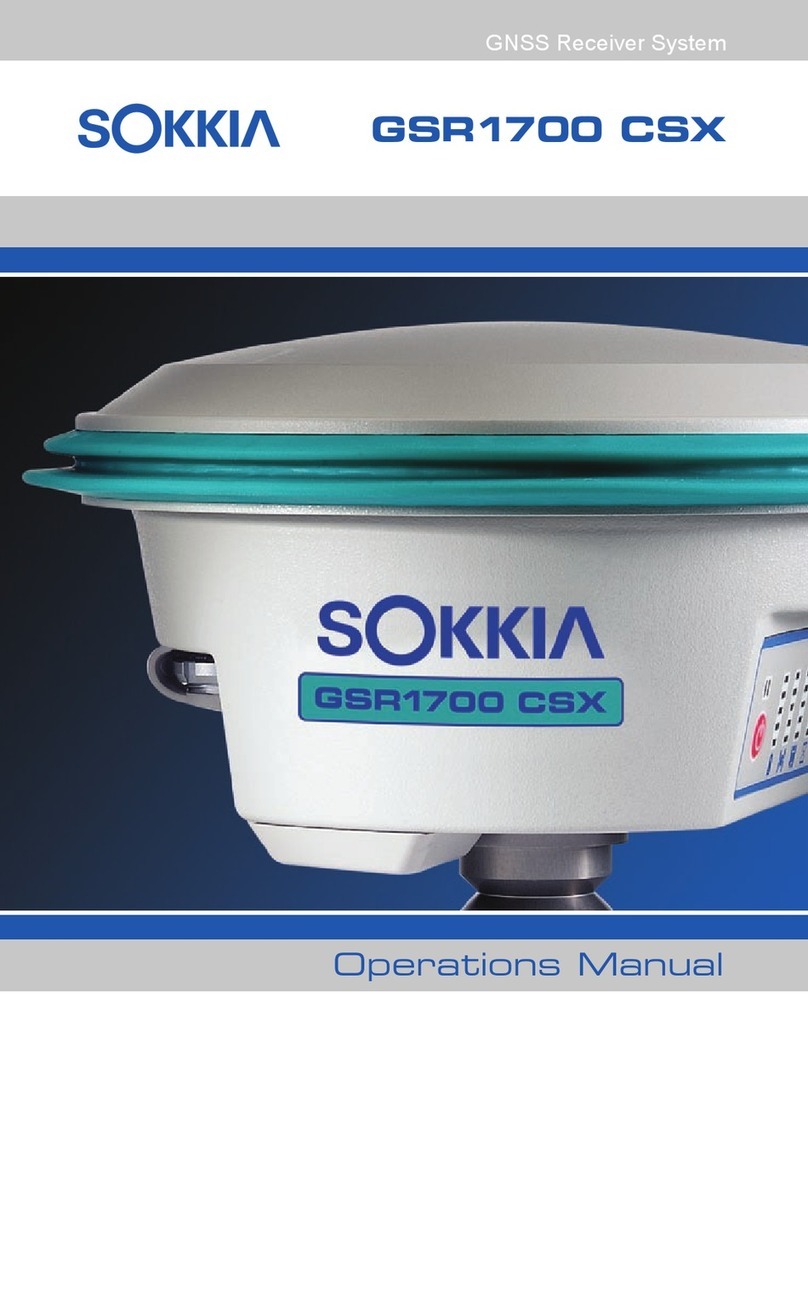 Sokkia GSR1700 CSX User manual
