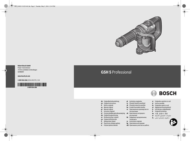 Bosch GSH 5 Professional User manual