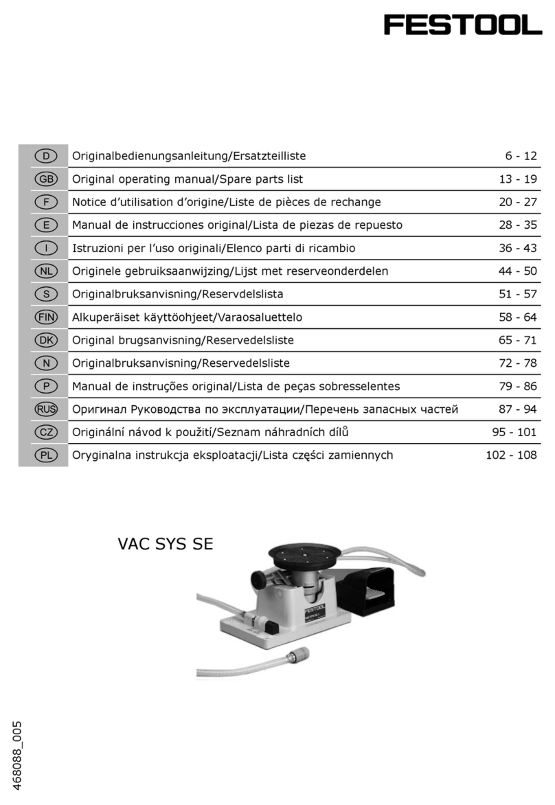 Festool VAC SYS SE User manual