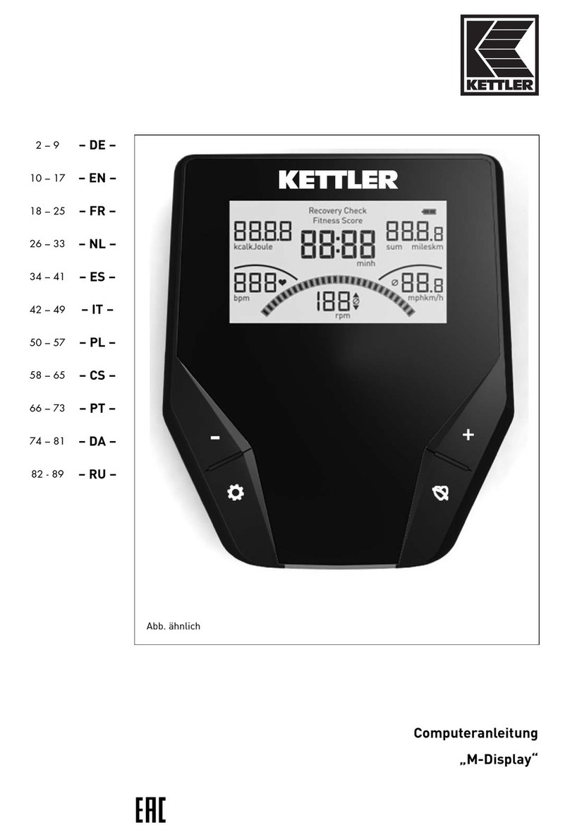 Kettler M-display Training and operating instructions