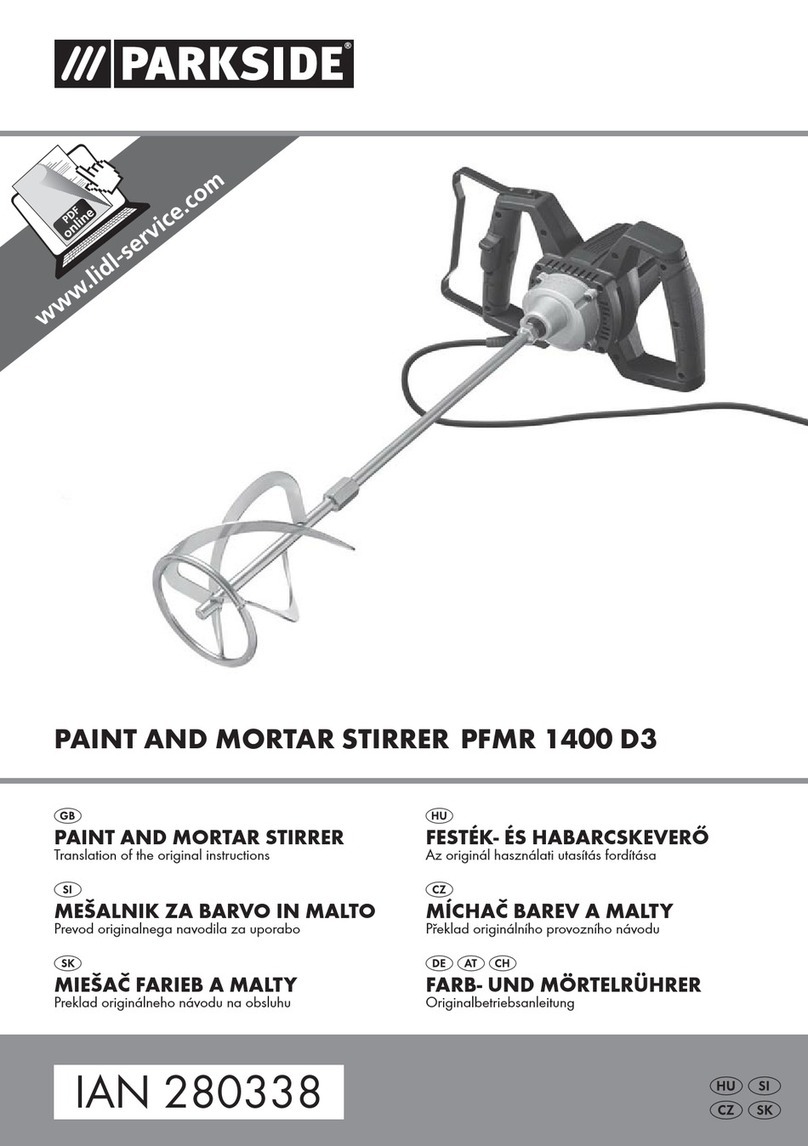 Parkside PFMR 1400 D3 User manual