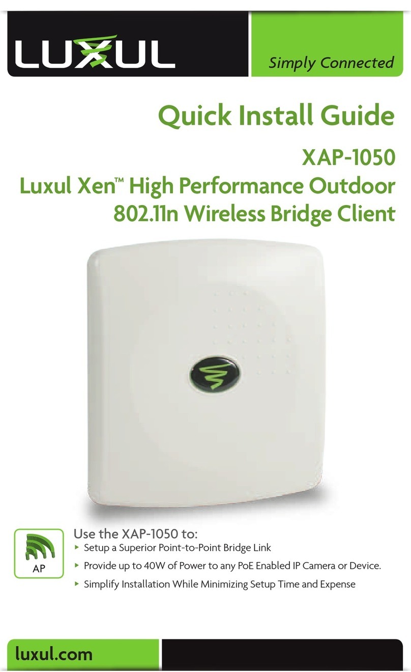 Luxul Xen XAP-1050 Quick install guide
