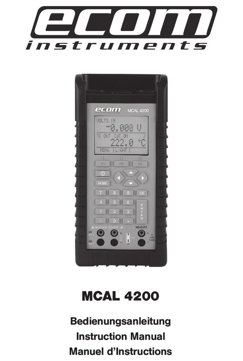 Ecom Instruments MCAL 4200 instruction manual