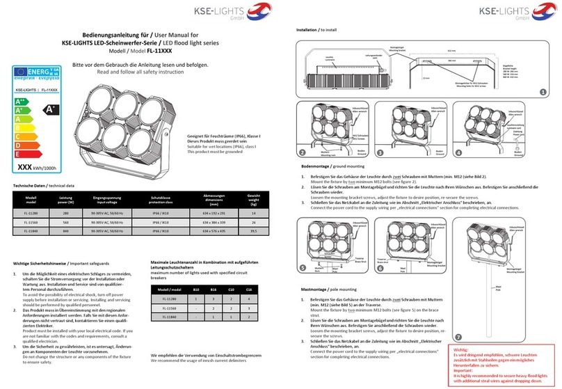 KSE-LIGHTS FL-11 Series user manual