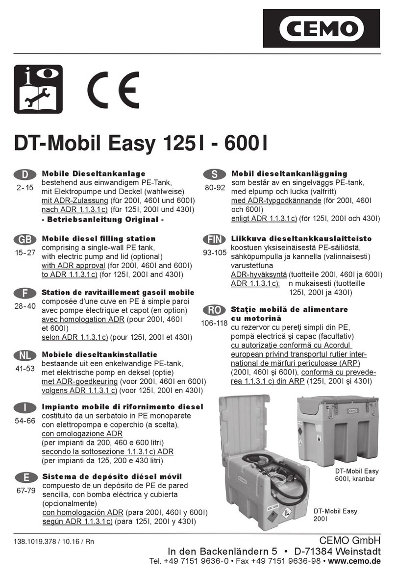CEMO DT-Mobil Easy 200l operating instructions