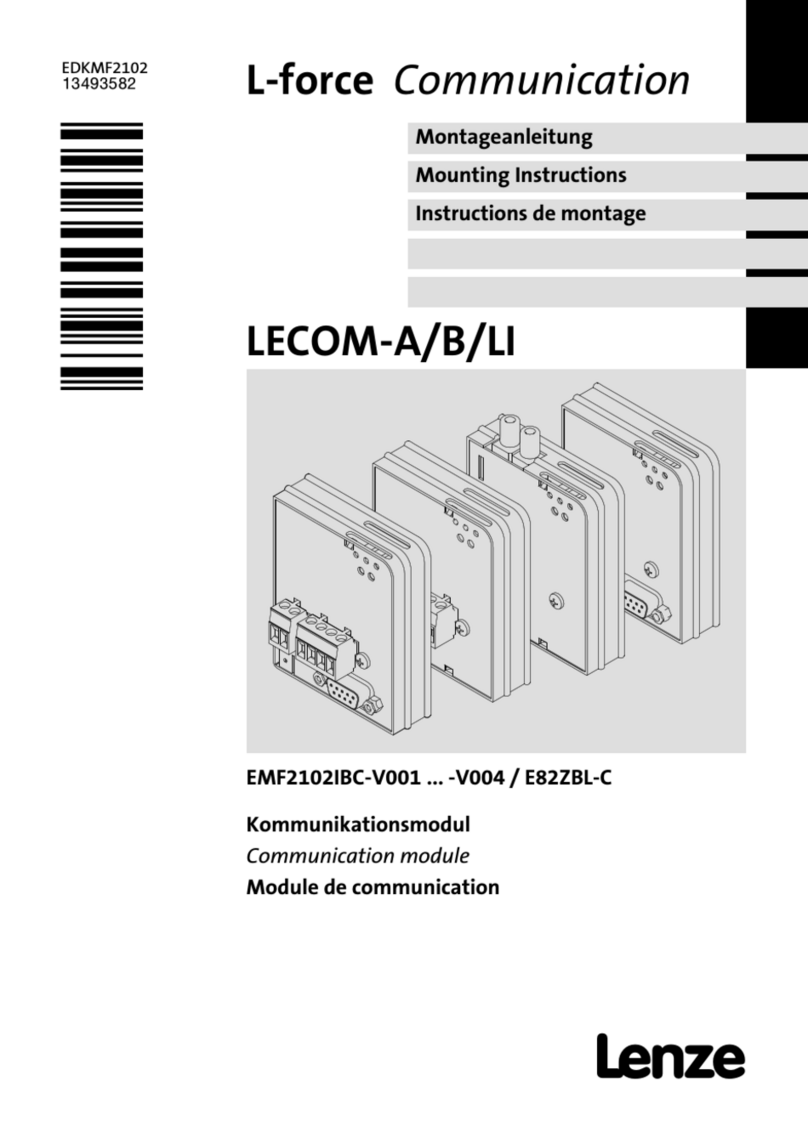 Lenze L-force Communication LECOM-B User manual