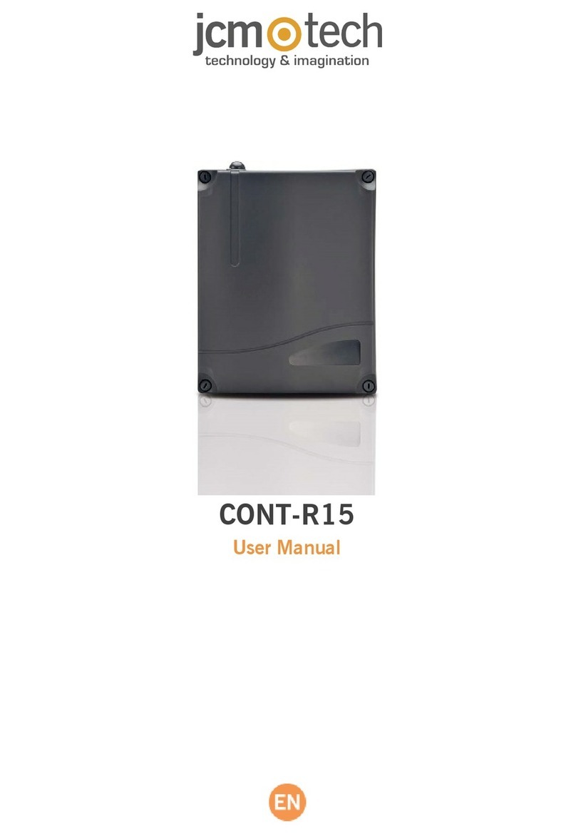 jcm-tech CONT-R15 user manual