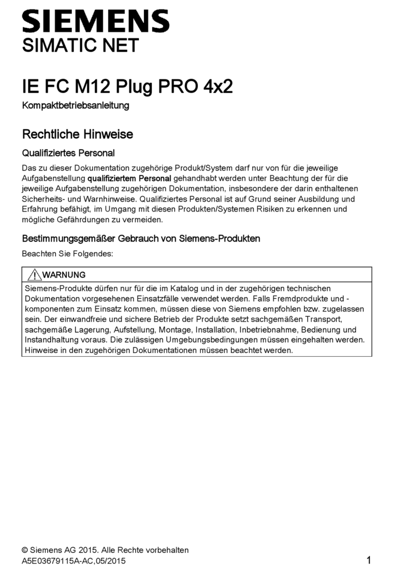 Siemens IE FC M12 Plug PRO 4x2 Administrator guide Siemens IE FC M12 Plug PRO 4x2 Administrator guide