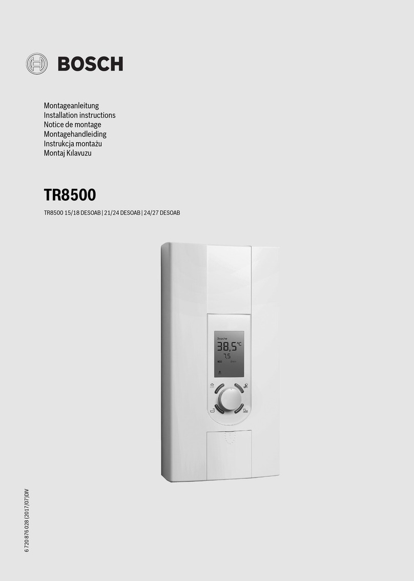 Bosch TR8500 Series User manual Bosch TR8500 Series User manual