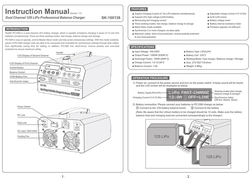 Skyrc PC1260 instruction manual