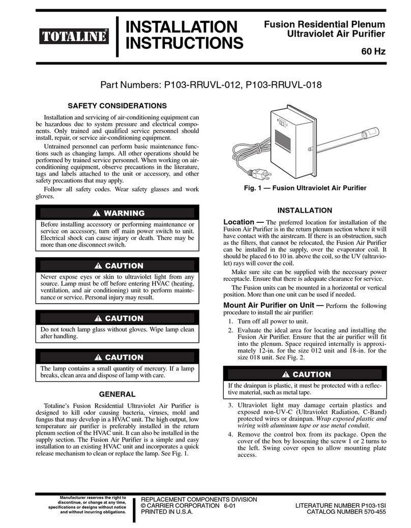 TOTALINE P103-RRUVL-012 installation instructions