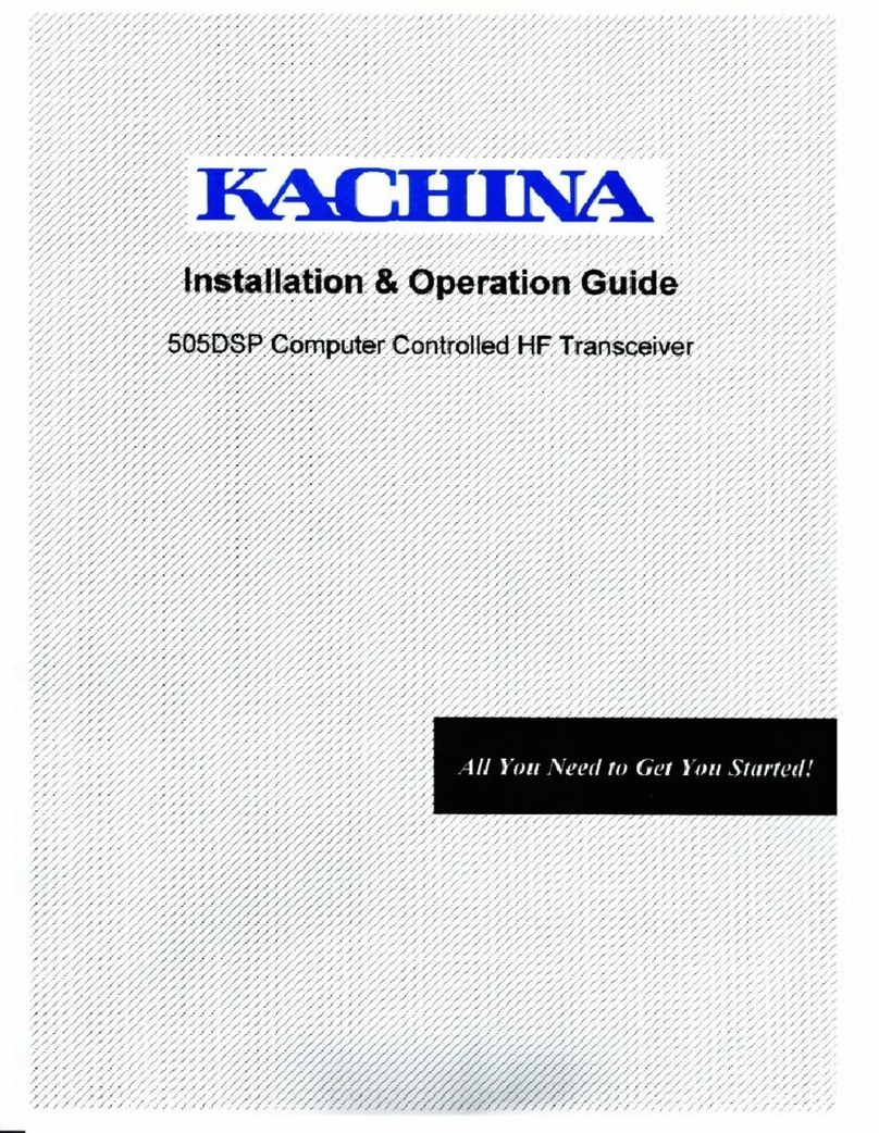 KACHINA 505DSP Installation & operation guide