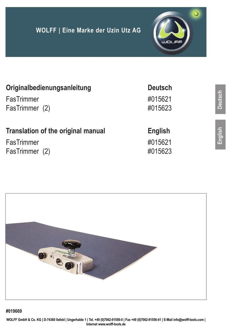 WOLFF FasTrimmer Translation of the original manual
