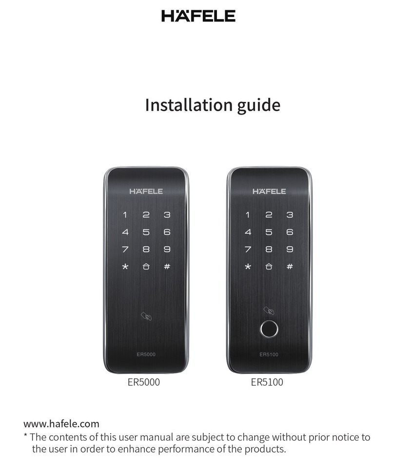 Hafele ER5000 installation guide