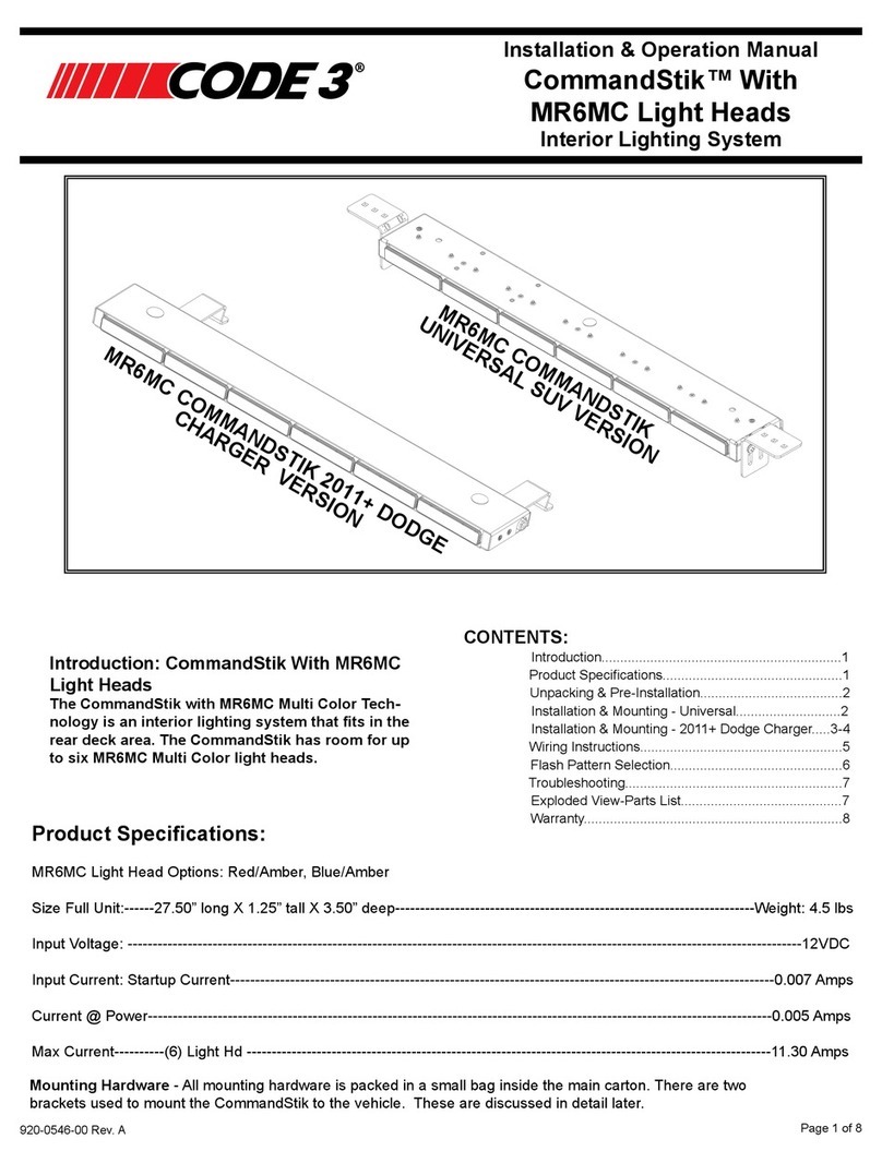 Code 3 CommandStik MR6MC User manual