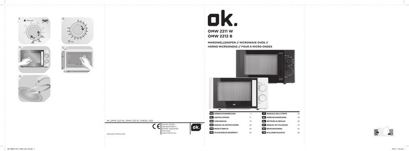 O.K. OMW 2211 W user manual