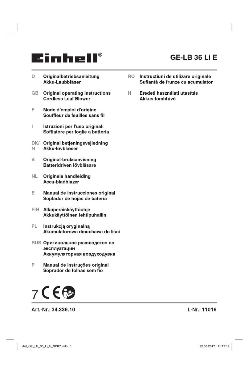 EINHELL GE-LB 36 Li E User manual