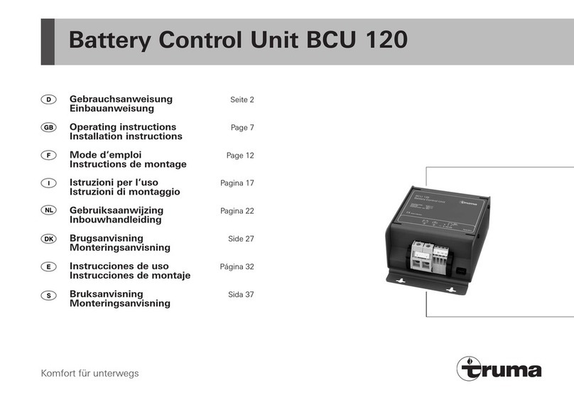 Truma BCU 120 Operating instructions & installation instructions
