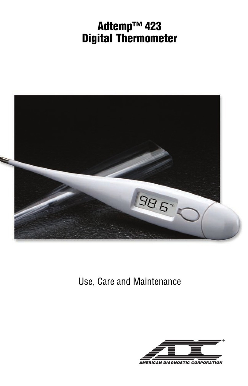 ADC Adtemp 423 Use and maintenance