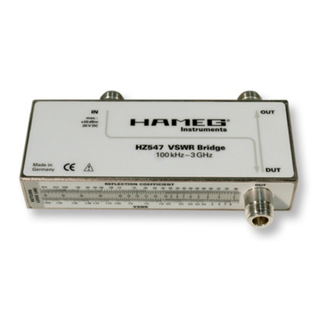 Hameg HZ547 manual