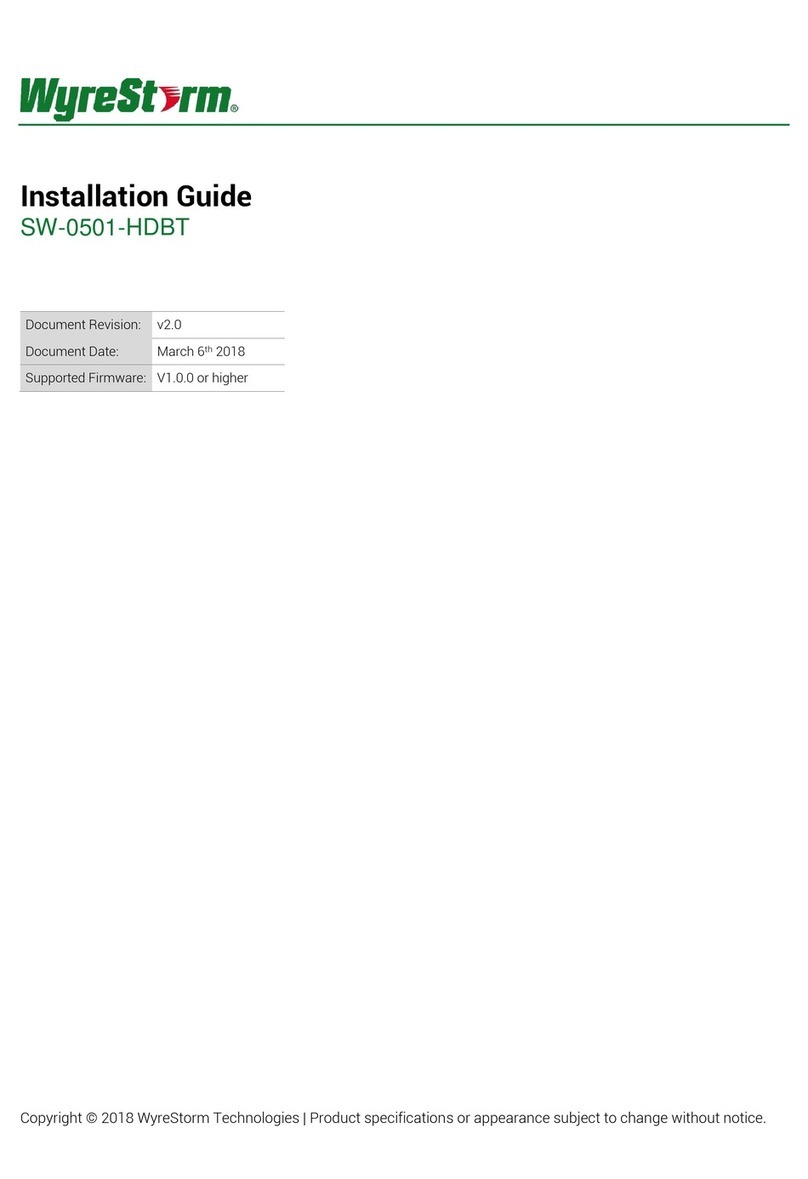 Wyrestorm SW-0501-HDBT installation guide