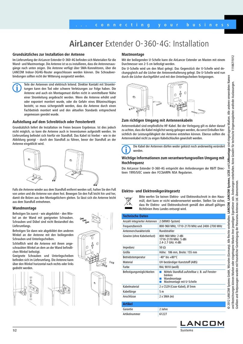 Lancom AirLancer O-360-4G installation manual