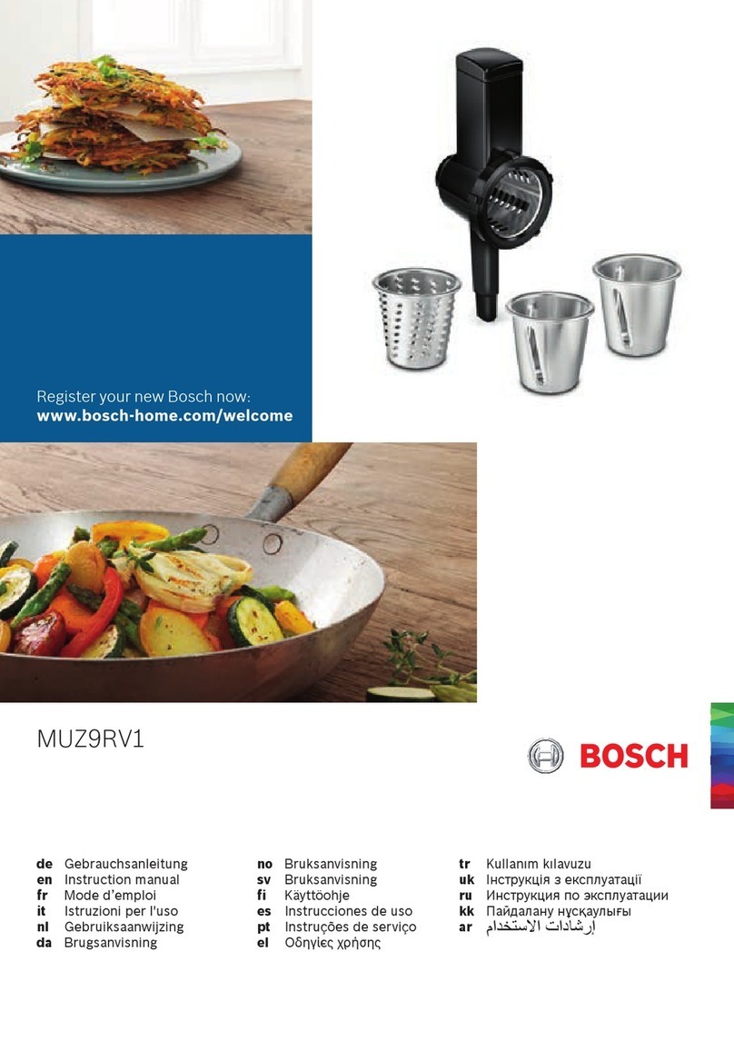 Bosch MUZ9RV1 instruction manual