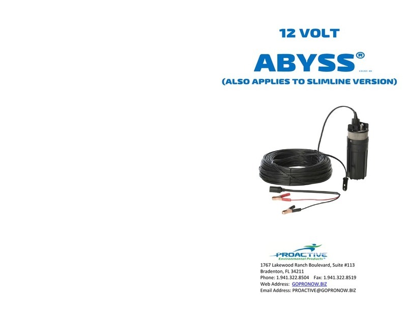 Proactive Abyss P-10380 operating instructions