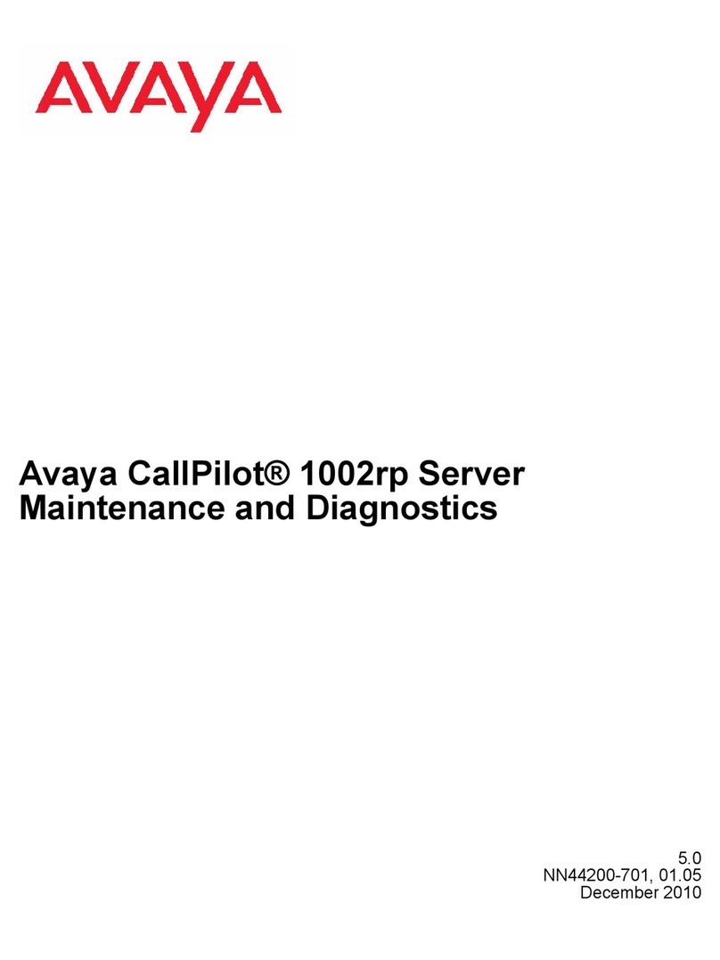 Avaya callpilot 1002rp Setup guide