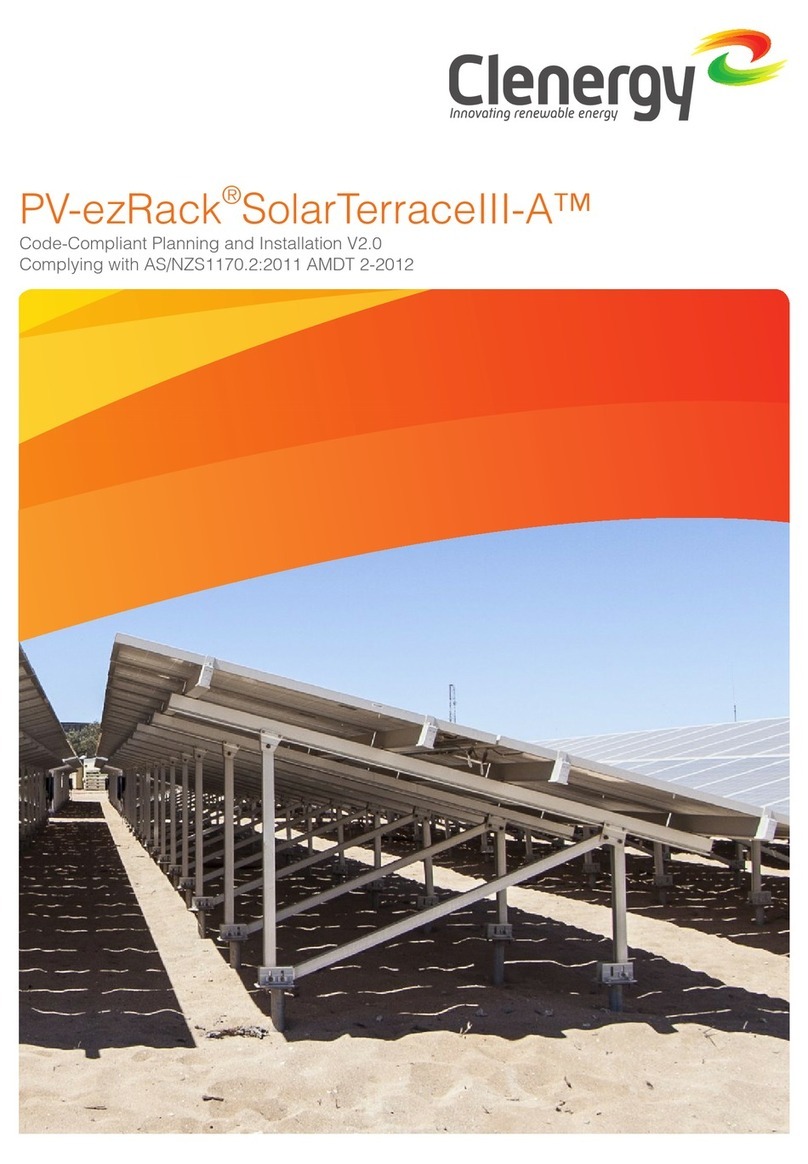 Clenergy PV-ezRack SolarTerraceIII-A Planning and installation