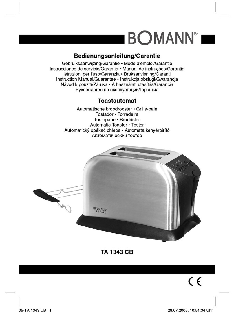 BOMANN TA 1343 CB Instruction manual & guarantee