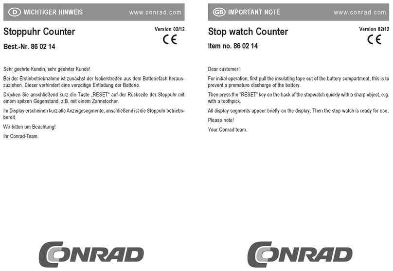 Conrad 86 02 14 operating instructions