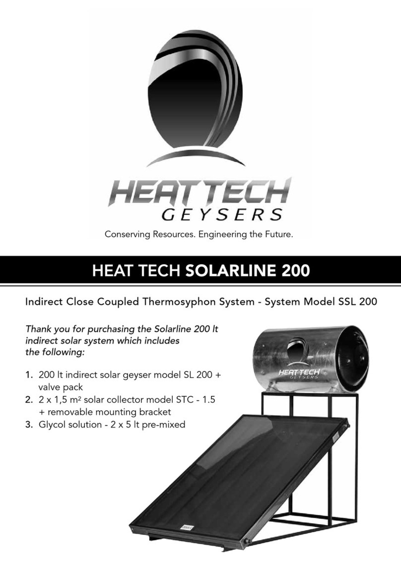 HEAT-TECH Solarline SSL 200 user manual