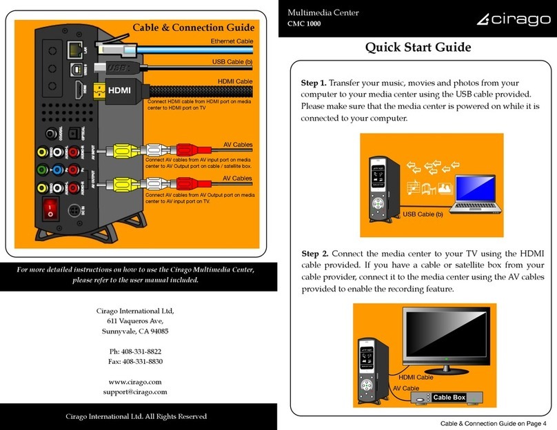 Cirago CMC 1000 series quick start guide