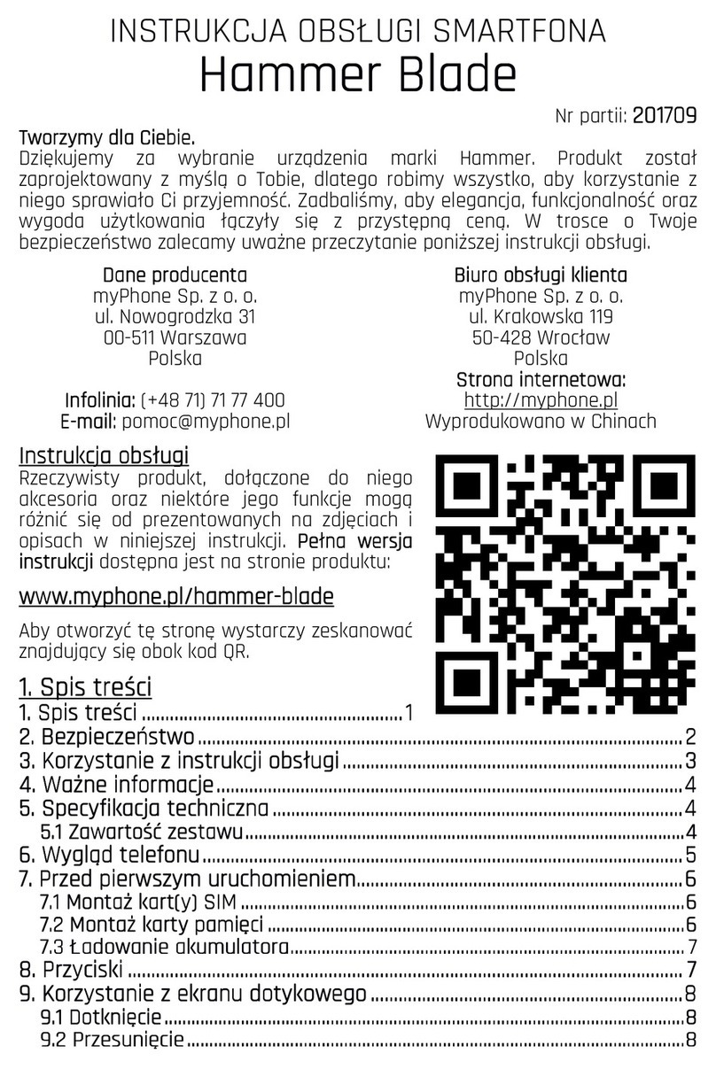 Hammer Hammer Blade User manual