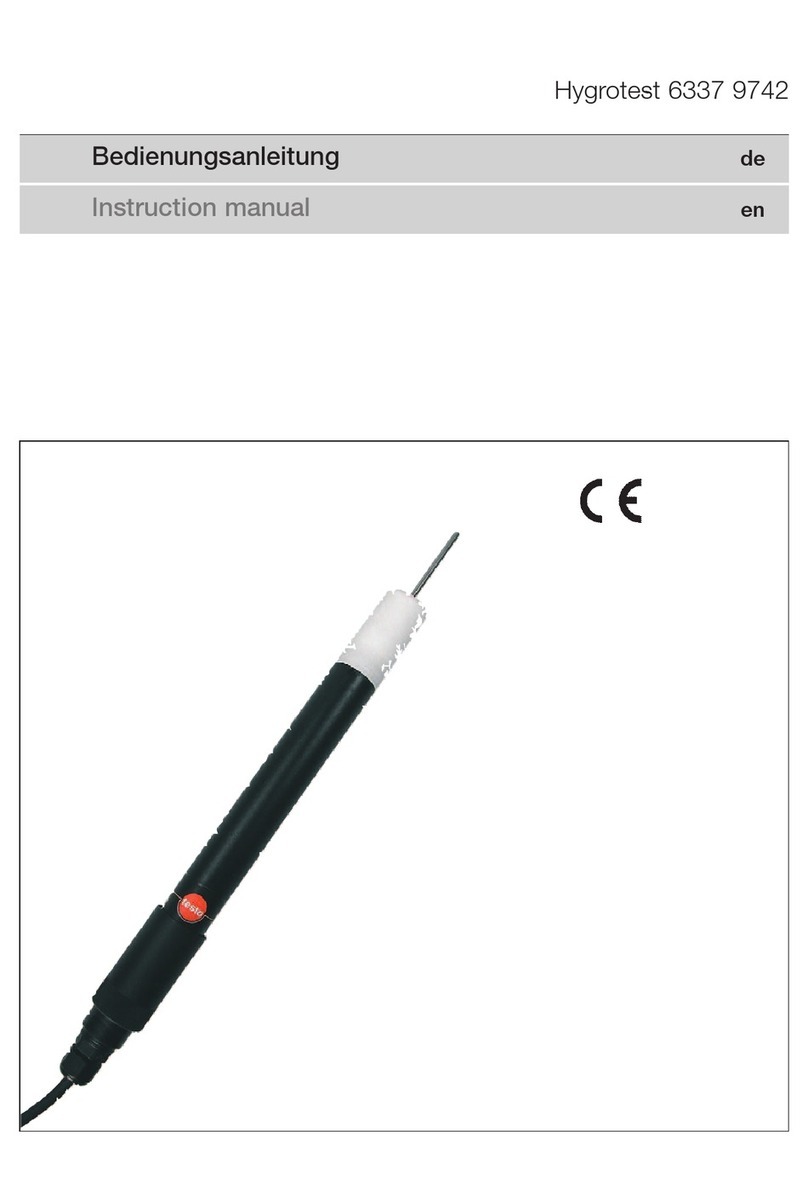 TESTO Hygrotest 6337 9742 User manual TESTO Hygrotest 6337 9742 User manual