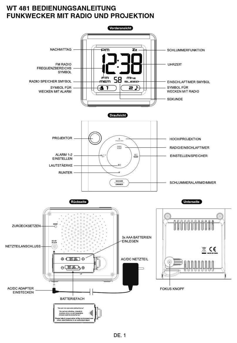 La Crosse Technology WT 481 User manual La Crosse Technology WT 481 User manual