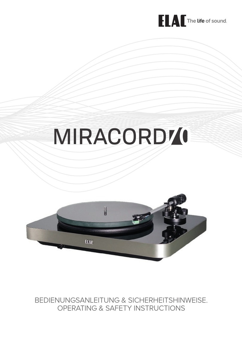 ELAC MIRACORD 70 Assembly instructions