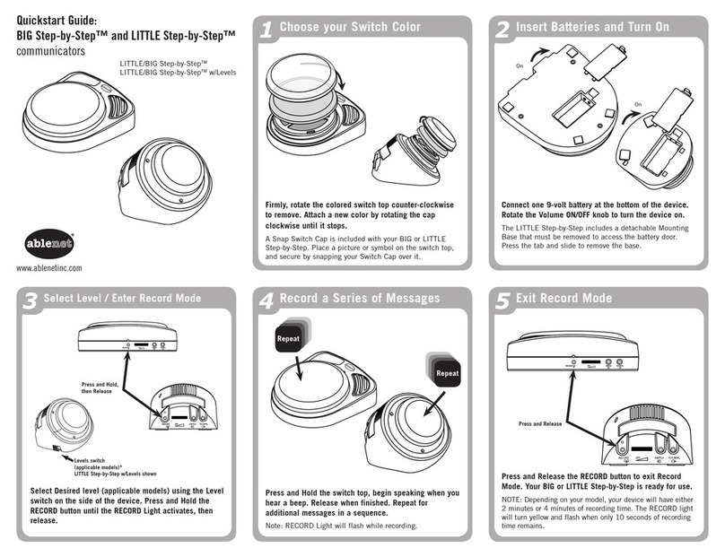 AbleNet LITTLE Step-by-Step User manual