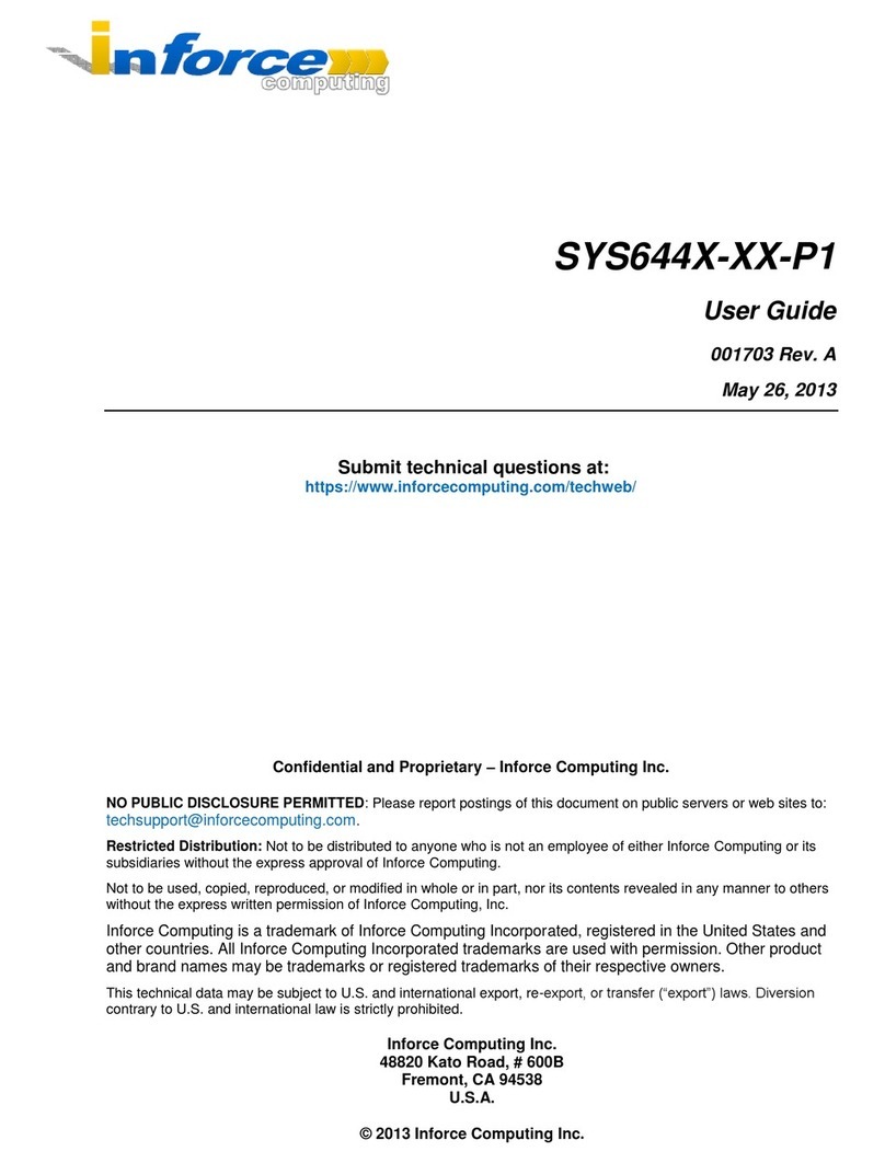 inforce SYS644 P1 Series User manual