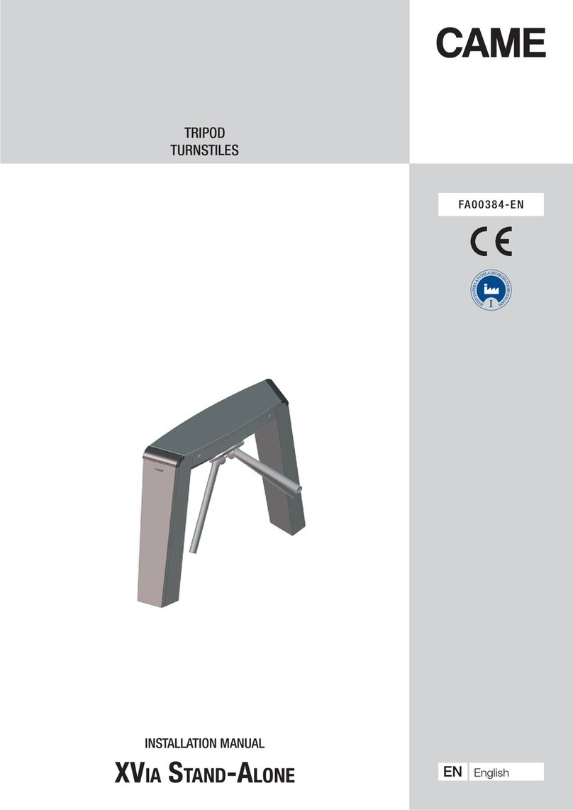 CAME XVia STAND-ALONE installation manual
