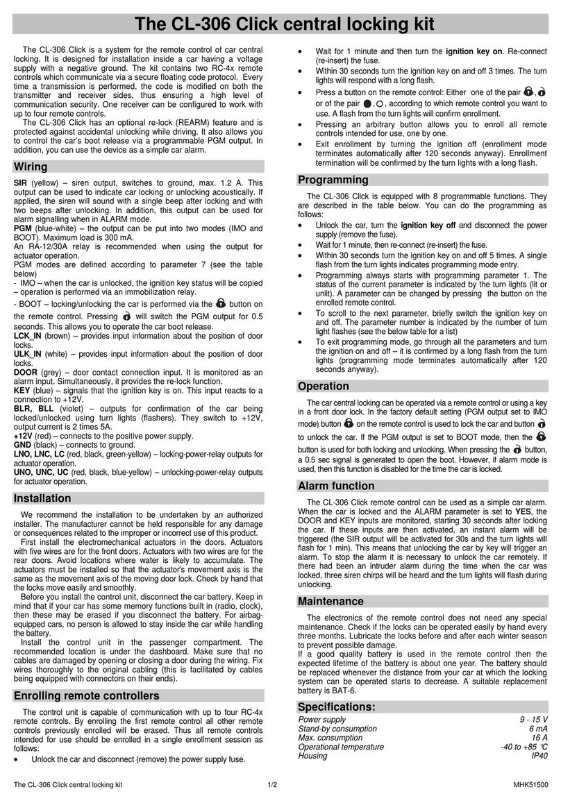 jablotron CL-306 Click manual