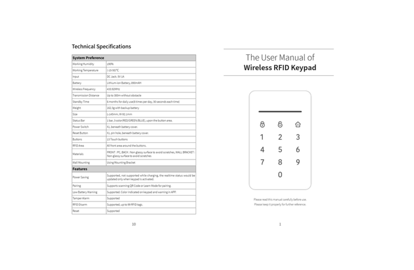Dinsafer DKPA4 user manual