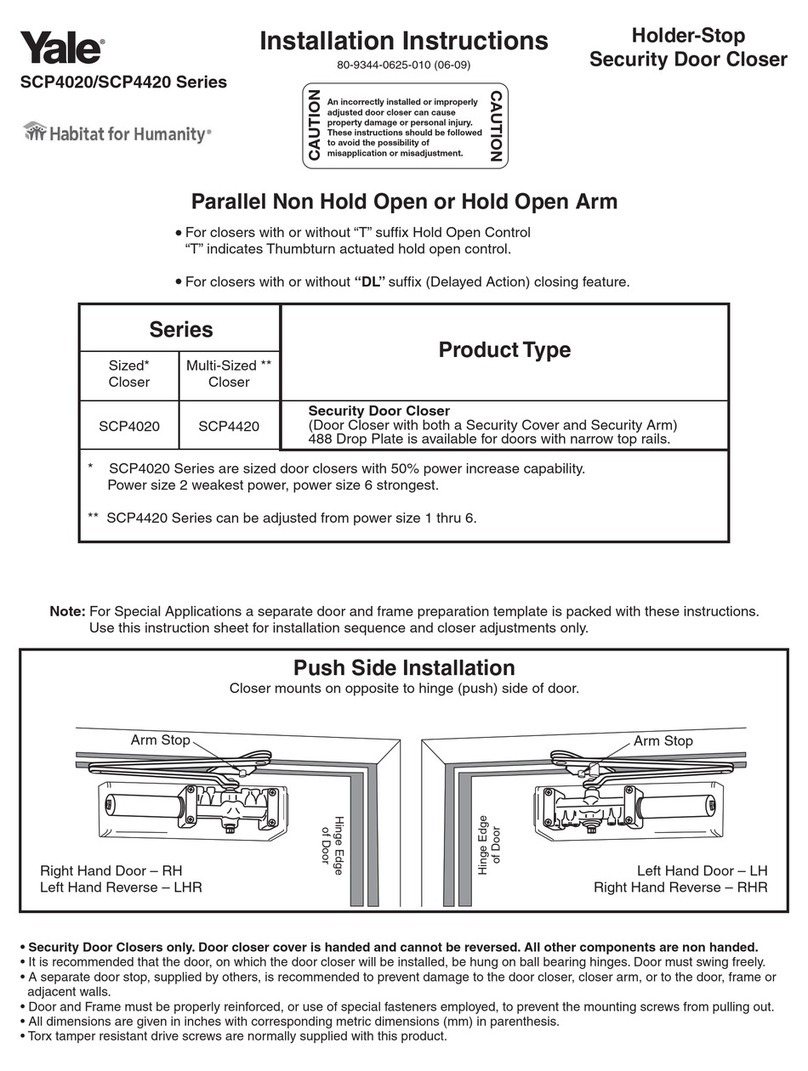 Yale SCP4020 Series User manual