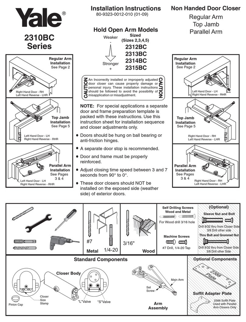 Yale 2310BC Series User manual